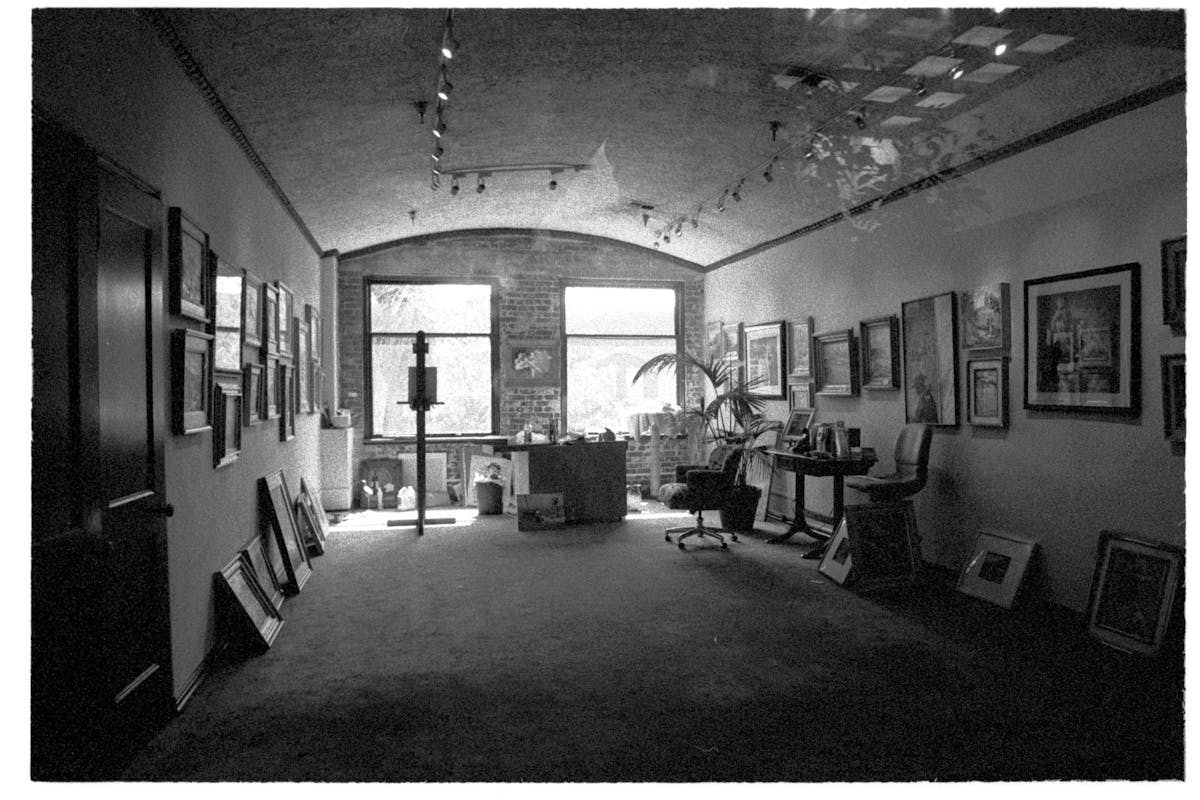 Art gallery interior with paintings - Toronto arts and culture