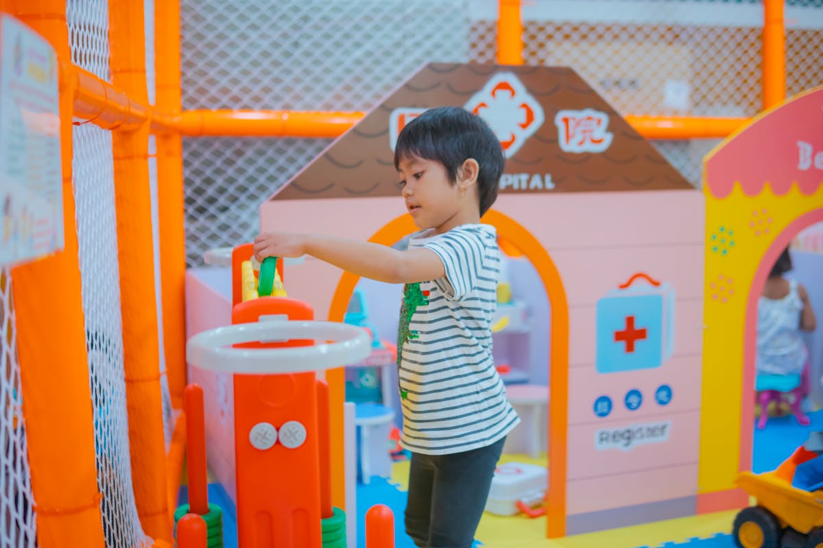 Children playing indoors - family-friendly Toronto rainy day activity
