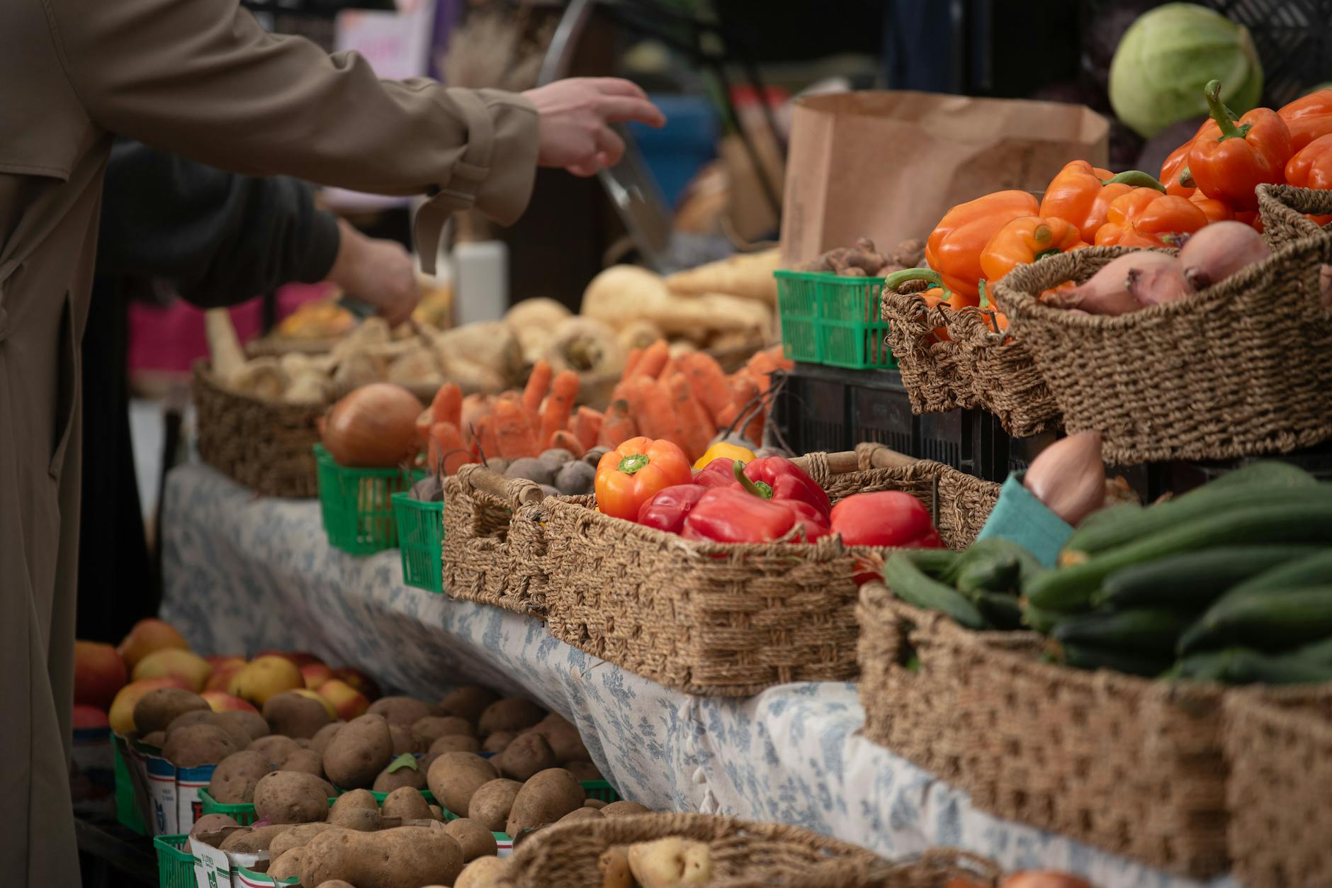 Saturday farmers market fresh produce vegetables Toronto