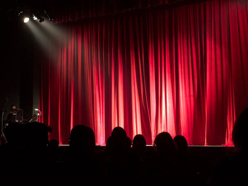 Comedy show stage with spotlights perfect for Toronto nightlife entertainment
