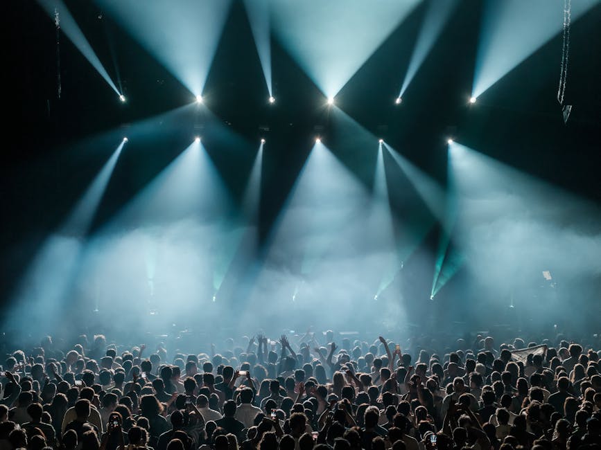 Live music concert with vibrant stage lights at a Toronto nightlife venue