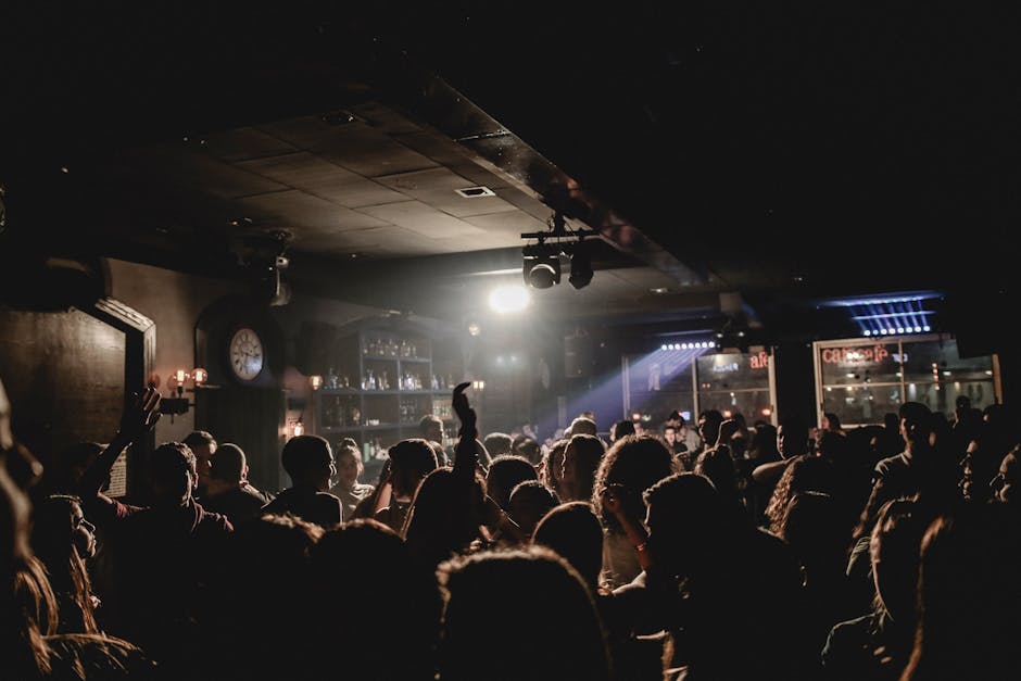 Energetic crowd enjoying Toronto nightlife at a bustling nightclub
