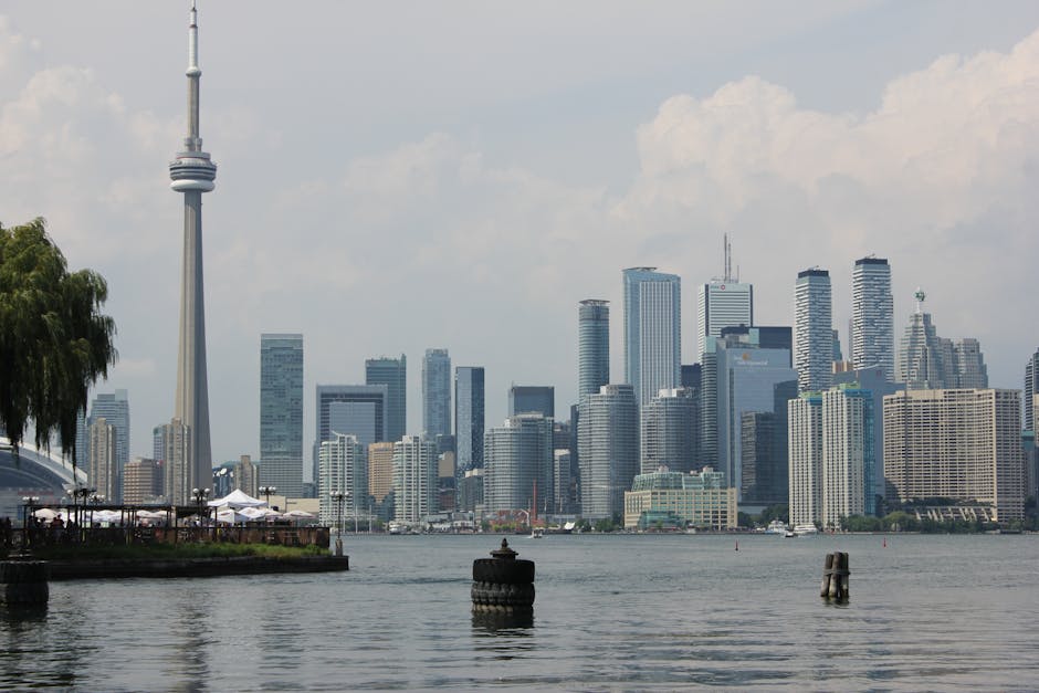 CN Tower and Toronto skyline on a summer day