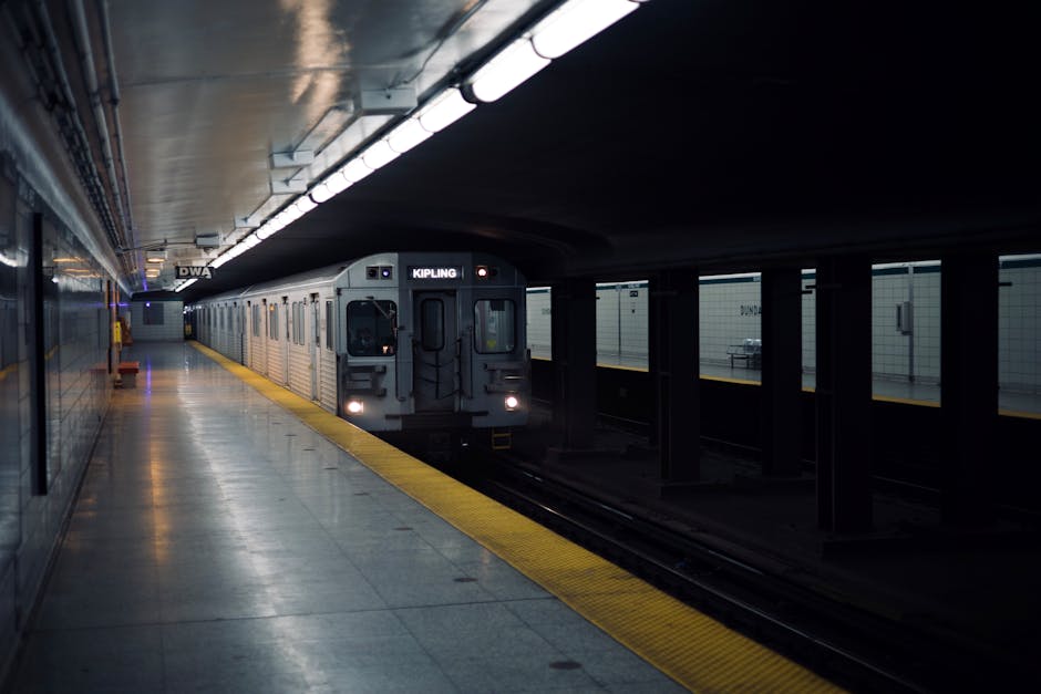Toronto train station platform - GO Transit and rail for getting around the GTA