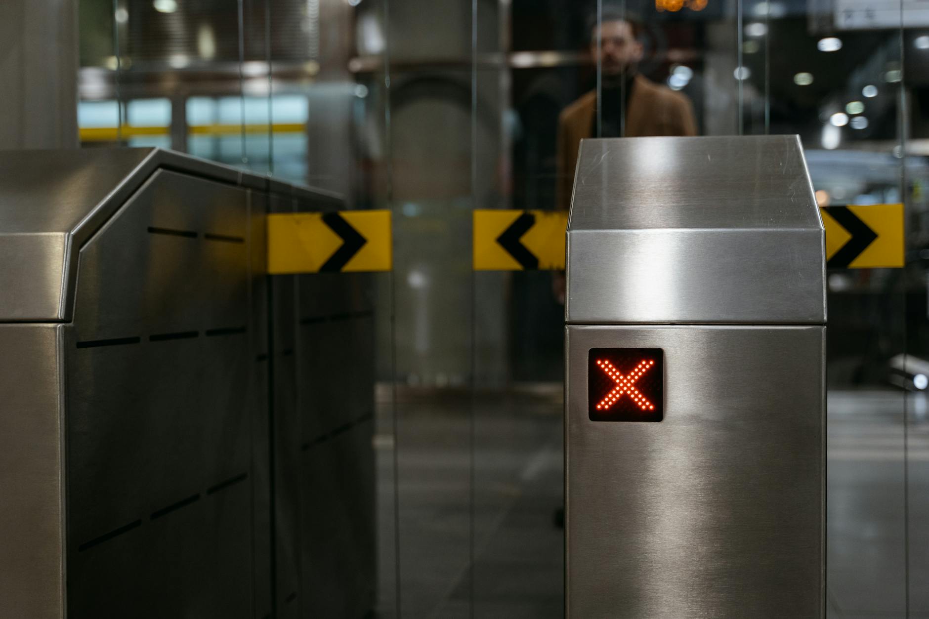 PRESTO card Toronto subway gate with passenger tapping card