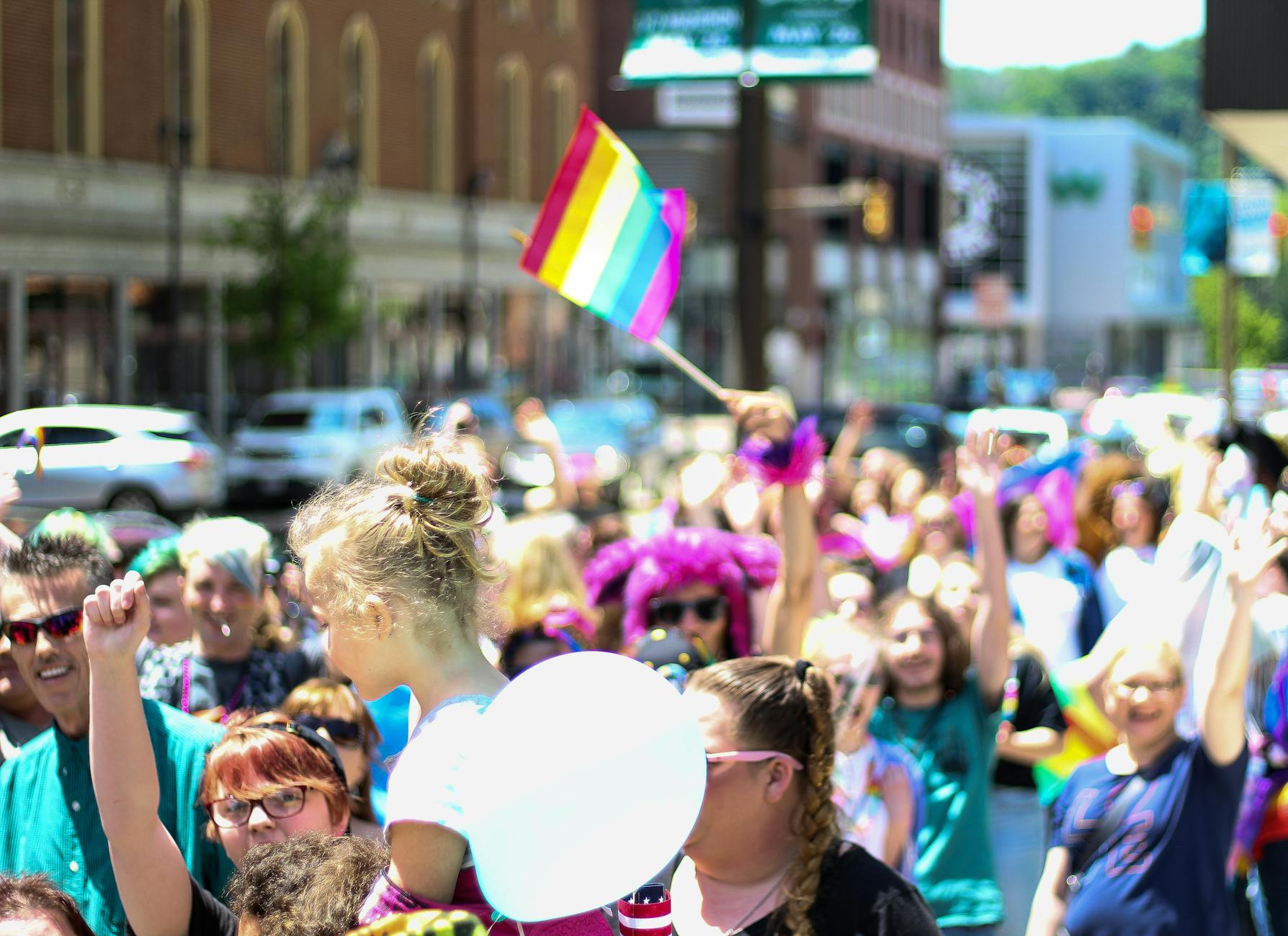 Pride Toronto rainbow flag parade Church-Wellesley Village