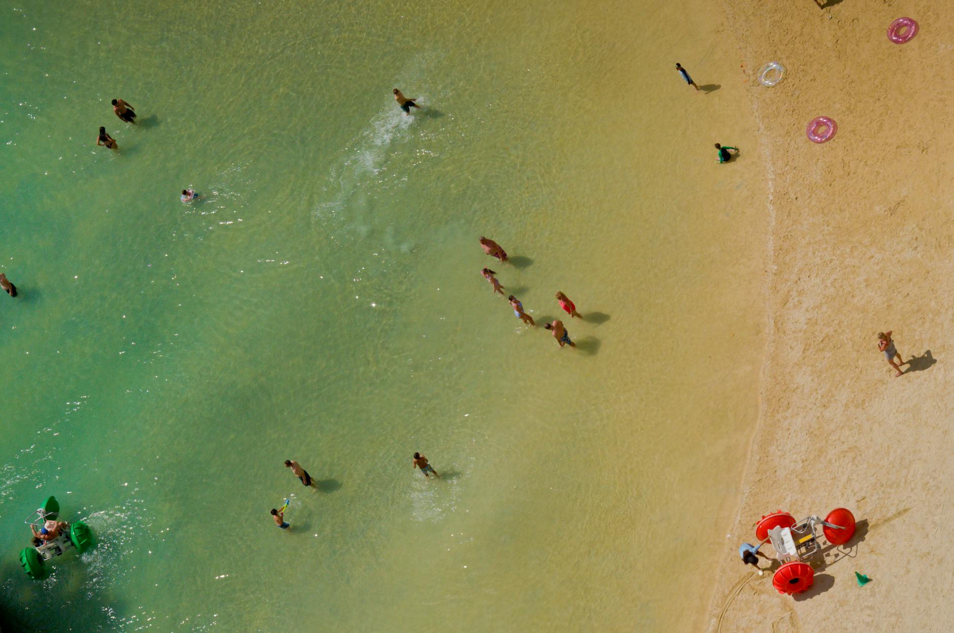 Toronto in summer beach swimming sand lake water sunny vacation