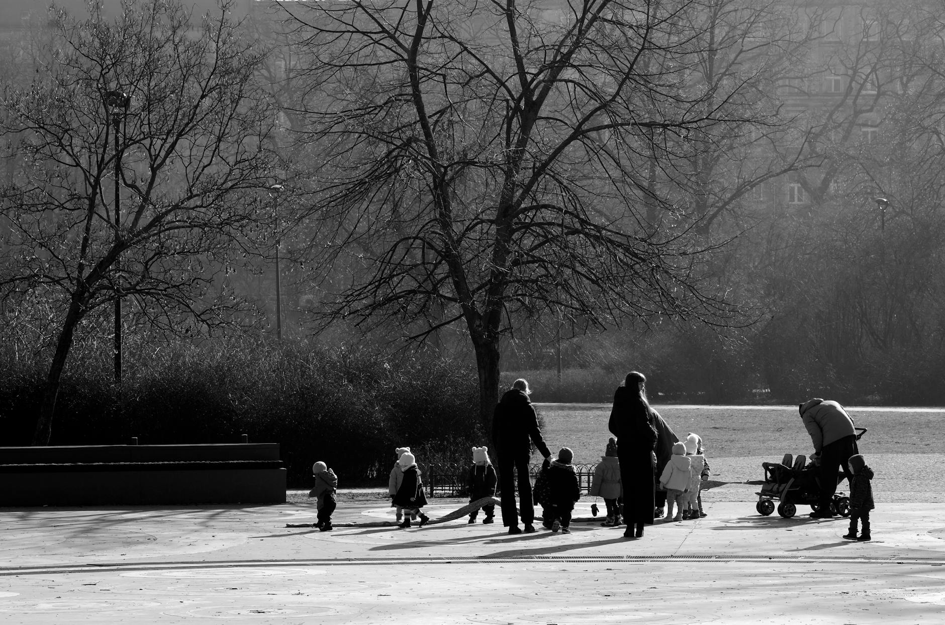 Toronto with toddlers stroller walking park family time outdoors