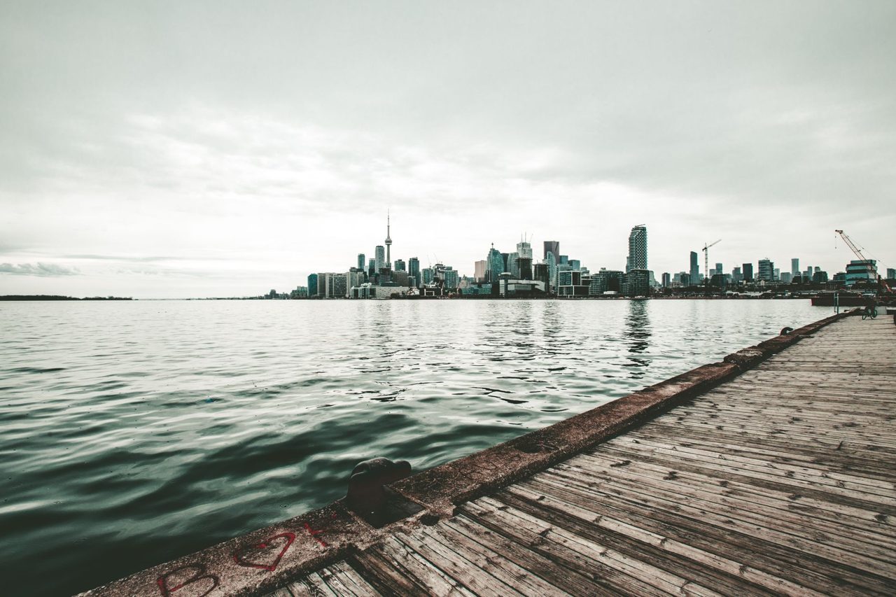 The Beaches boardwalk along Lake Ontario in Toronto's east end